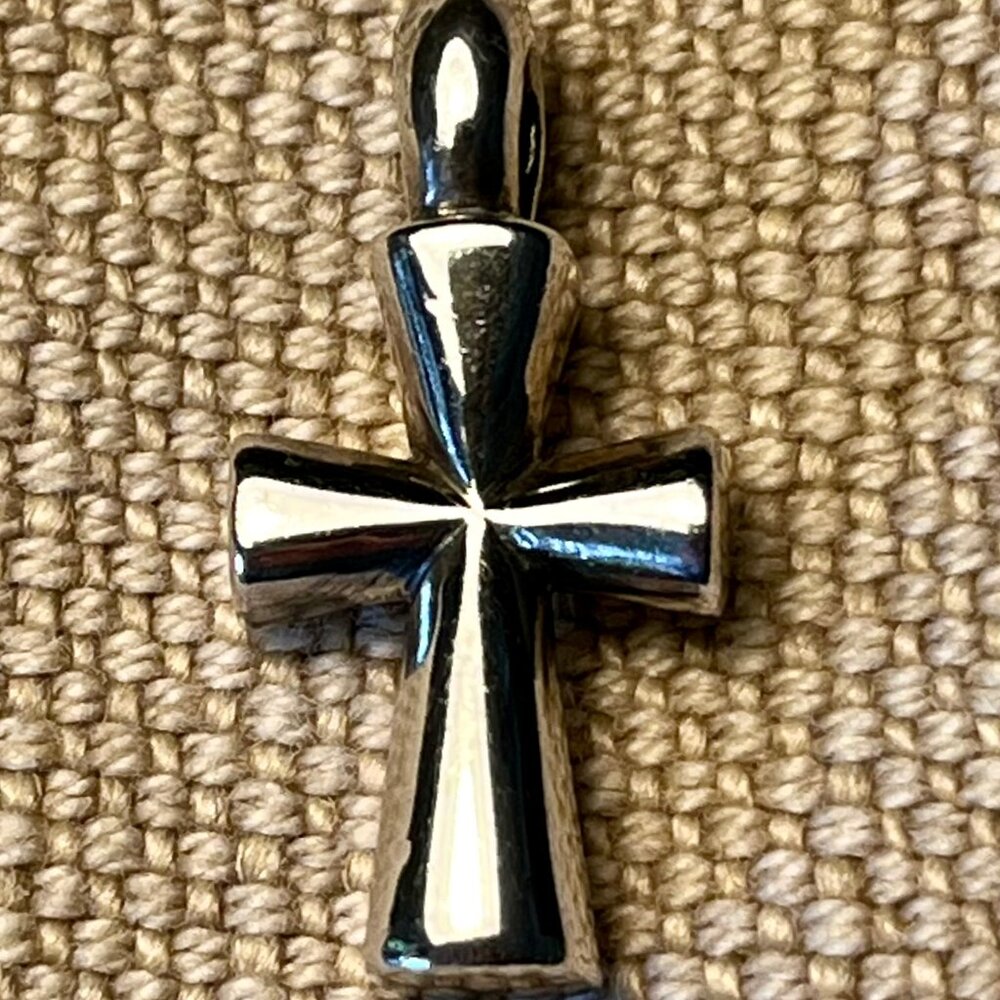 James Avery Retired 925 Sterling Silver St Teresa Cross Pendant 1", 6g